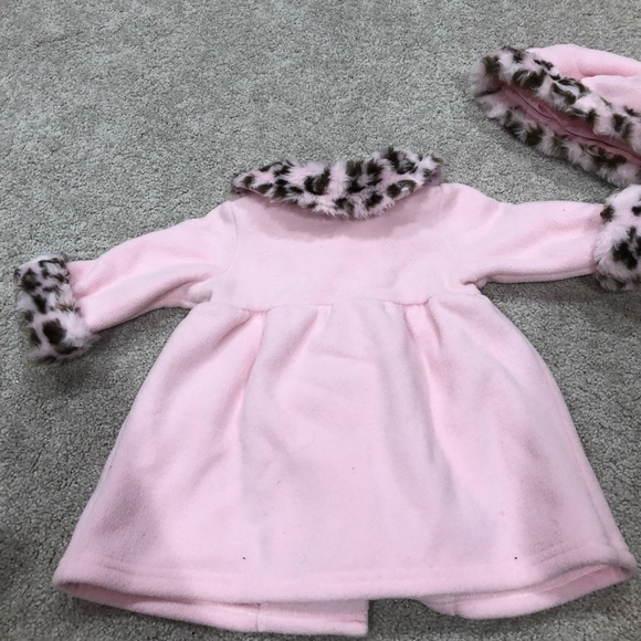 Cute baby pink jacket and hat - Picture 6 of 7
